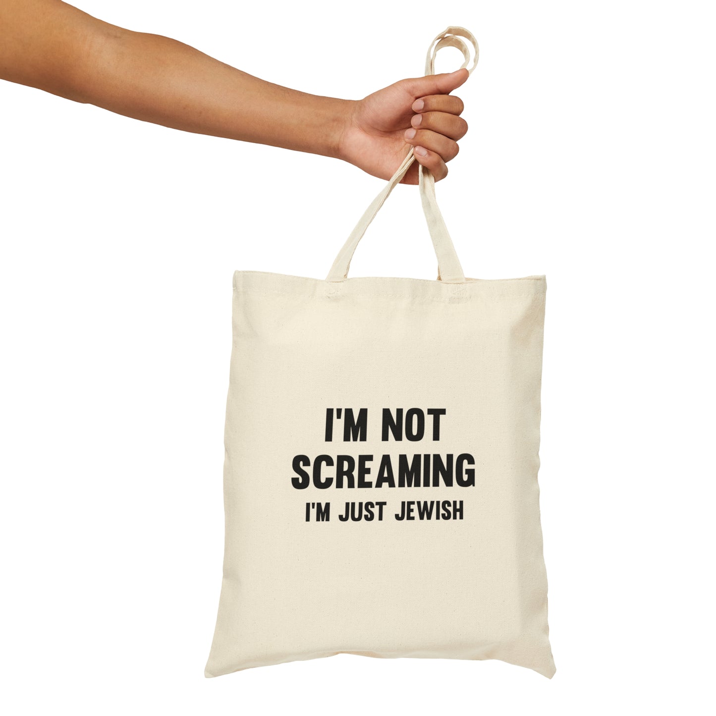 I'm Just Jewish Tote