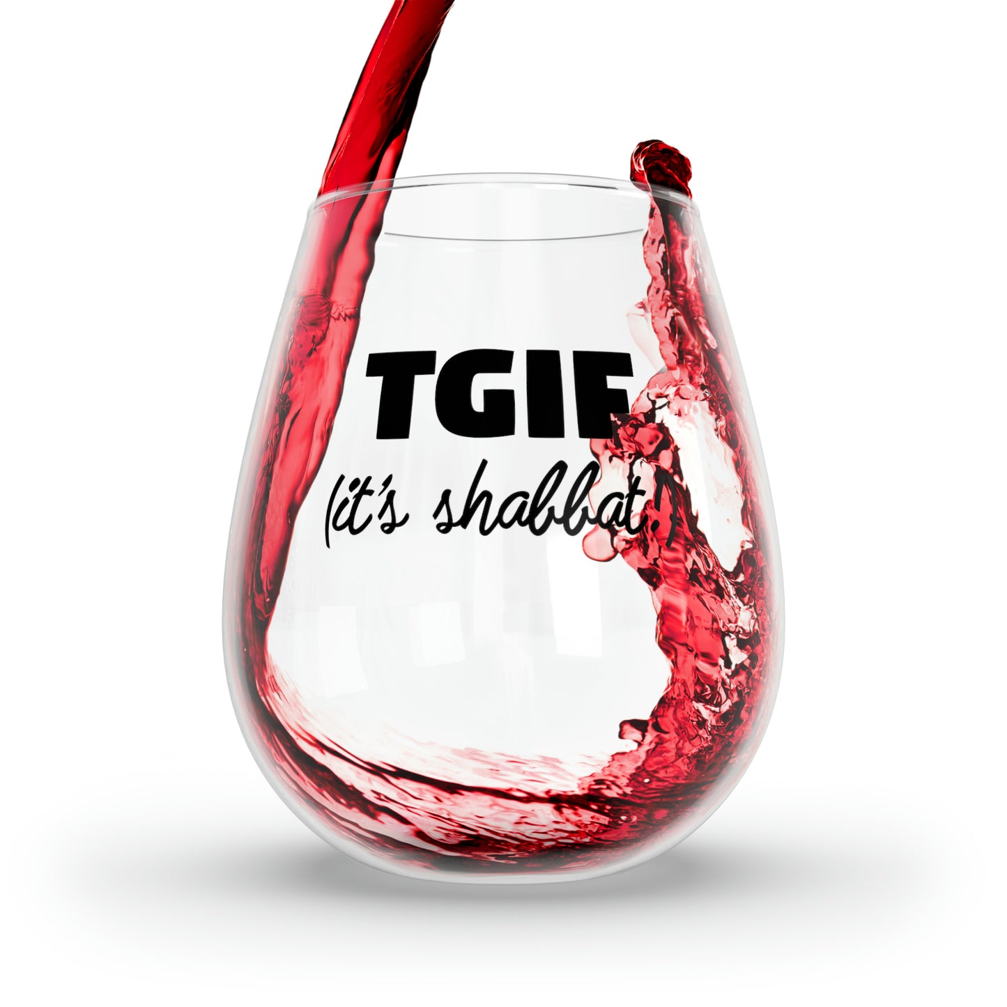 TGIF Wine Glass