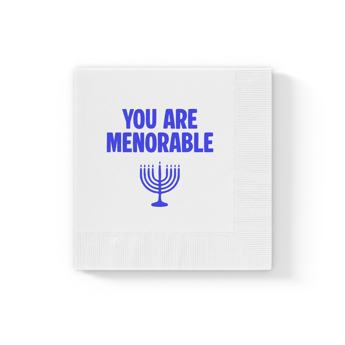 "You Are Menorable" Hanukkah Napkins