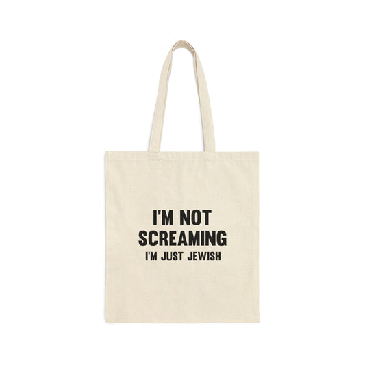 I'm Just Jewish Tote