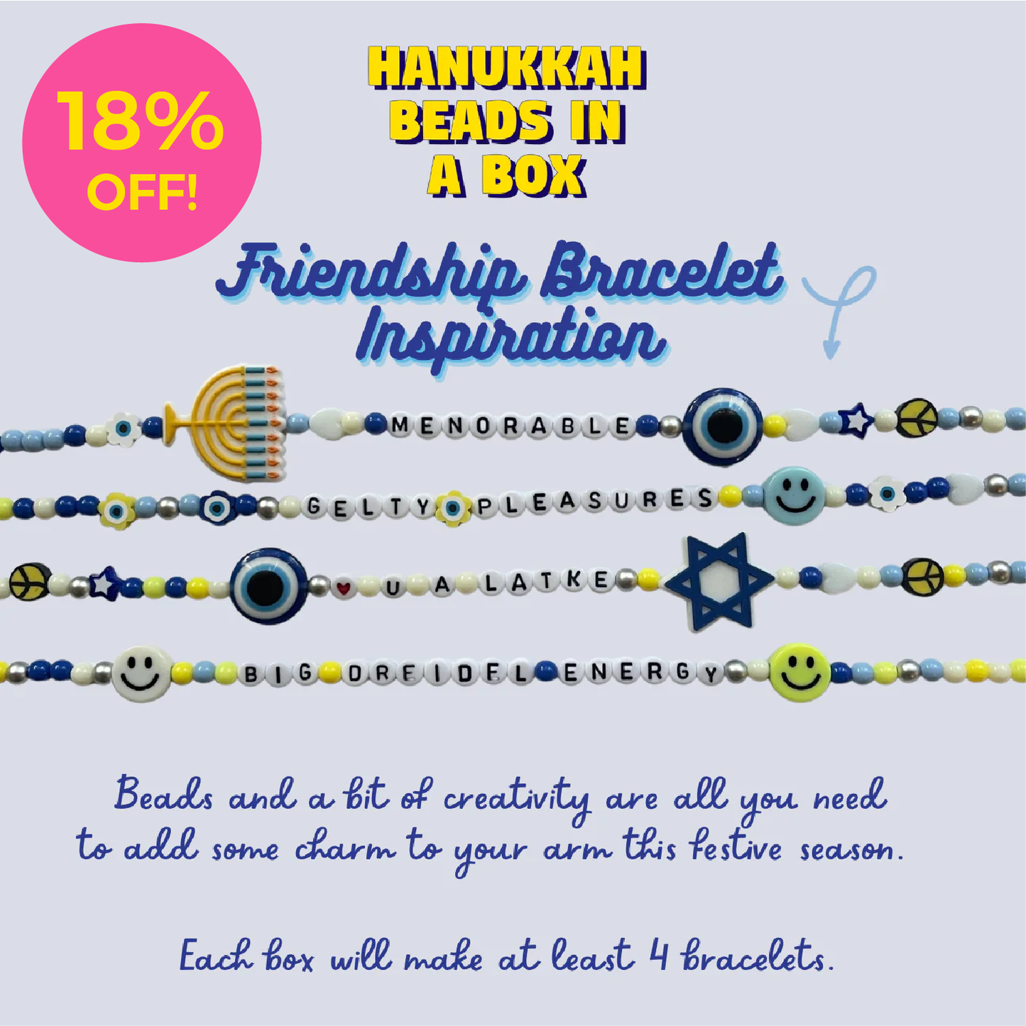 Hanukkah Beads In A Box - Collab with Bizzy Beads
