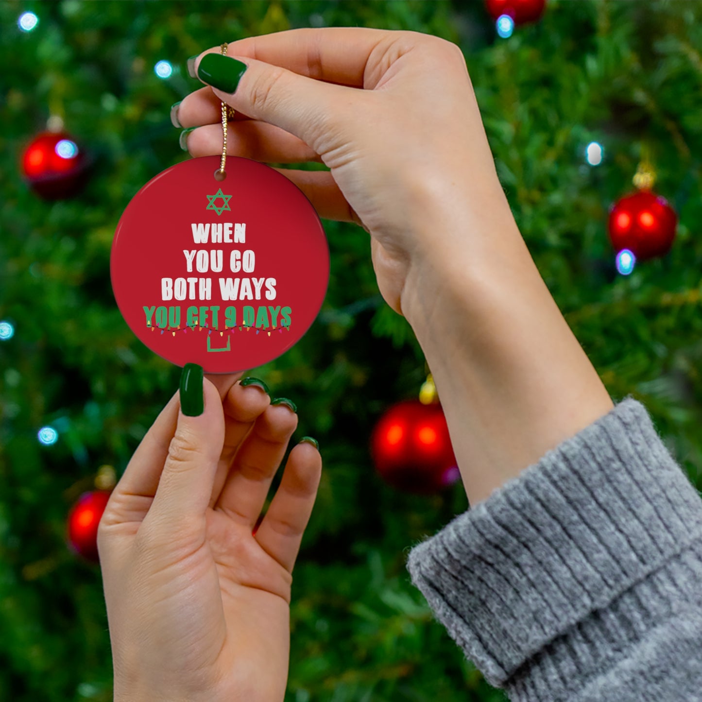Both Ways Christmas Ornament