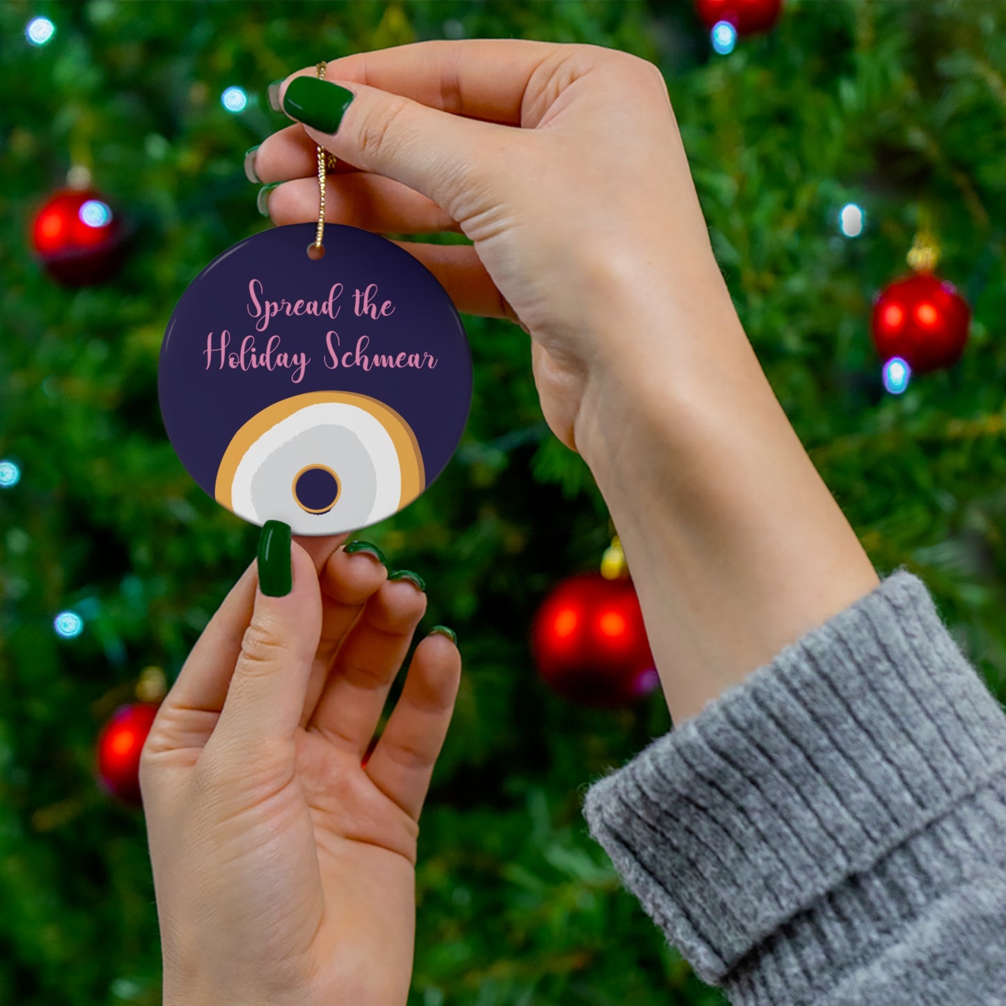 Holiday Schmear Christmas Ornament