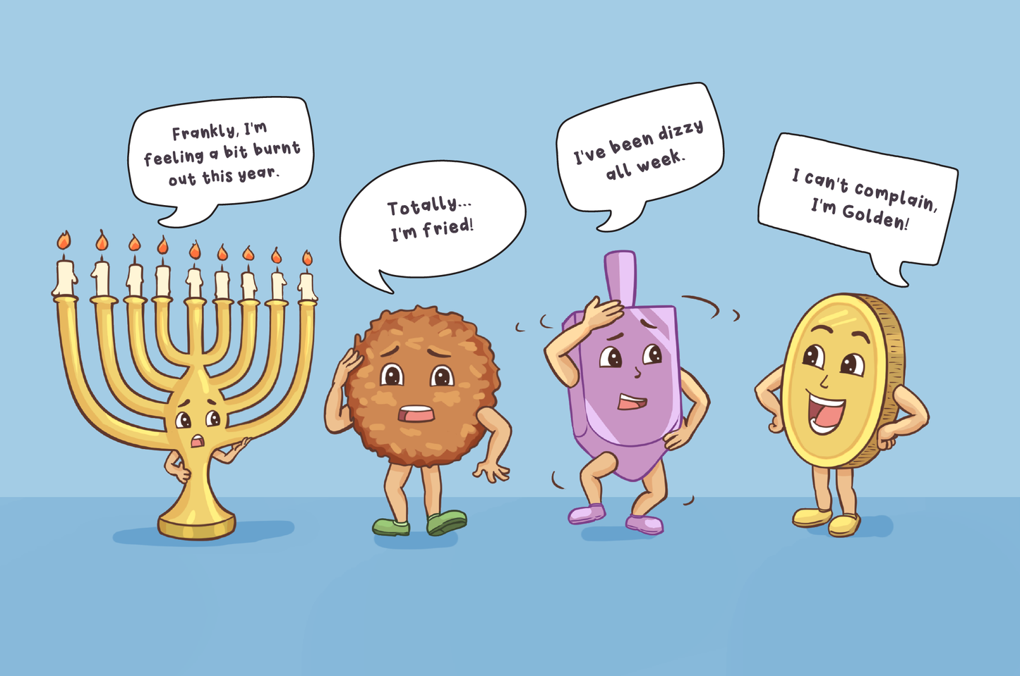 Kvetchy Hanukkah - 4 Card Gift Set