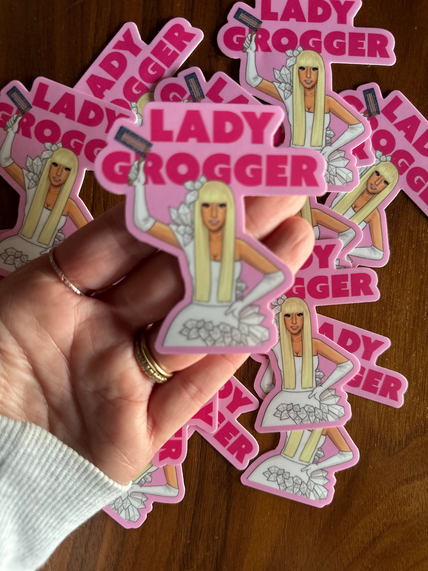 Lady Grogger Sticker