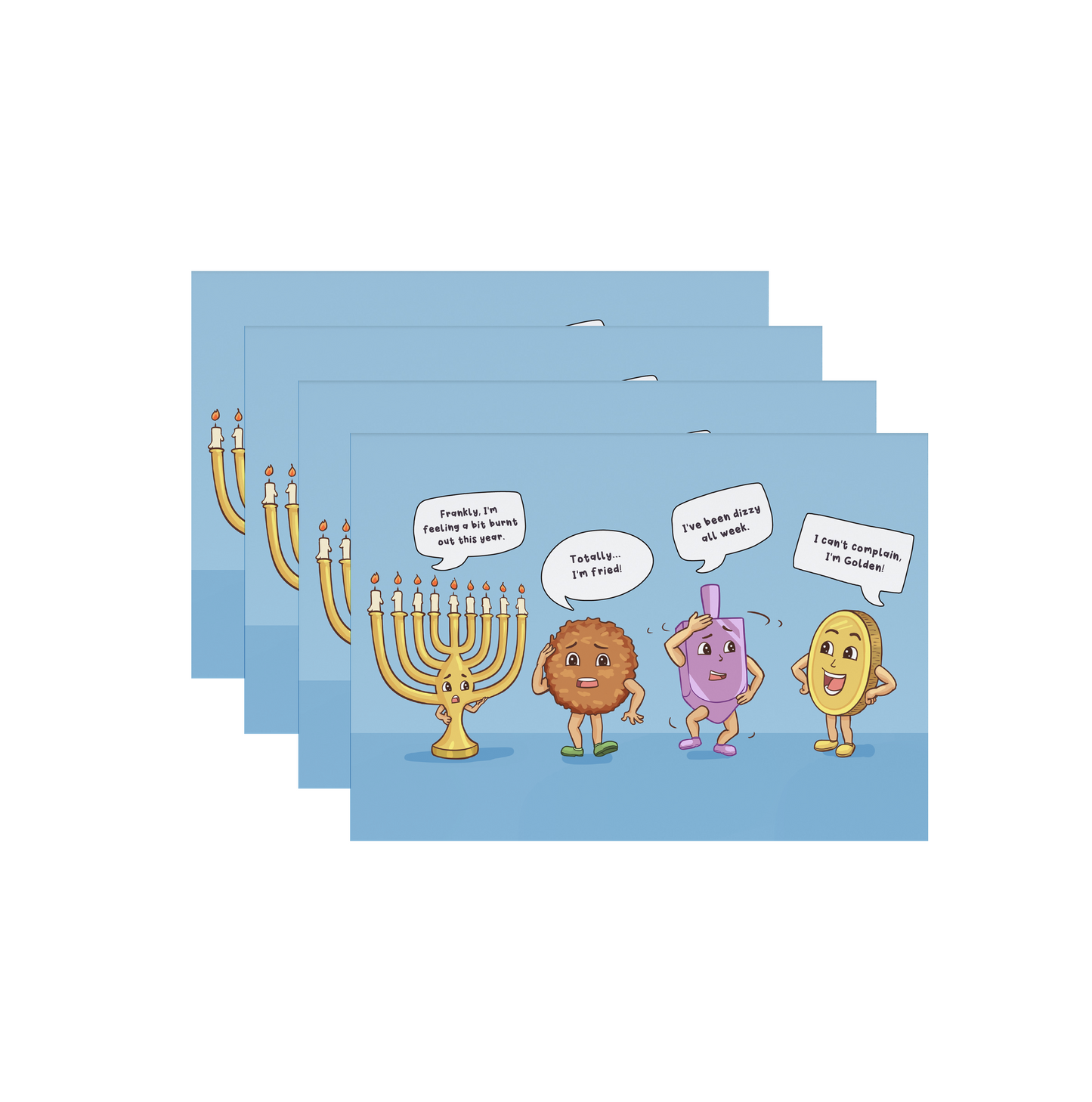 Kvetchy Hanukkah - 4 Card Gift Set