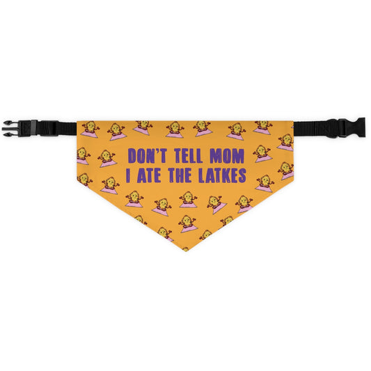 Don't Tell Mom Dog Bandana Collar