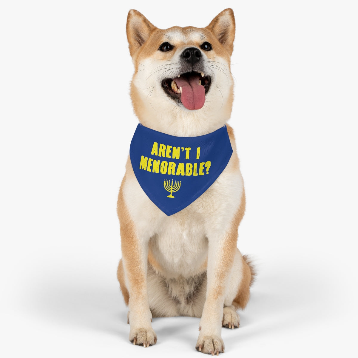 Menorable Dog Bandana Collar - Blue