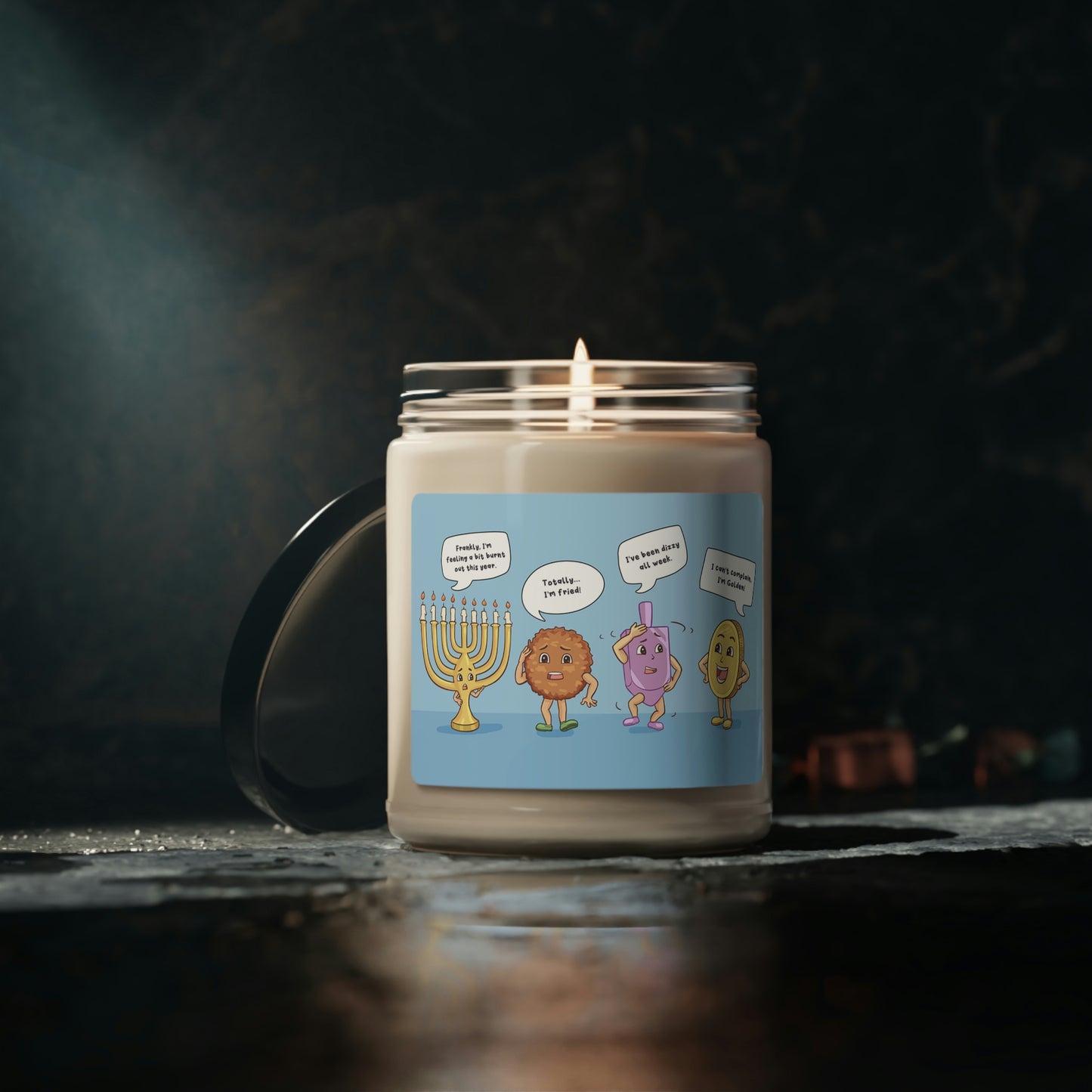 Kvetchy Hanukkah Soy Candle, 9oz