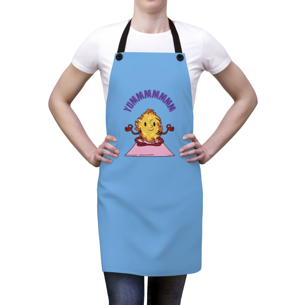 Funny Hanukkah Apron - Latke on a Yoga Mat | Menschions