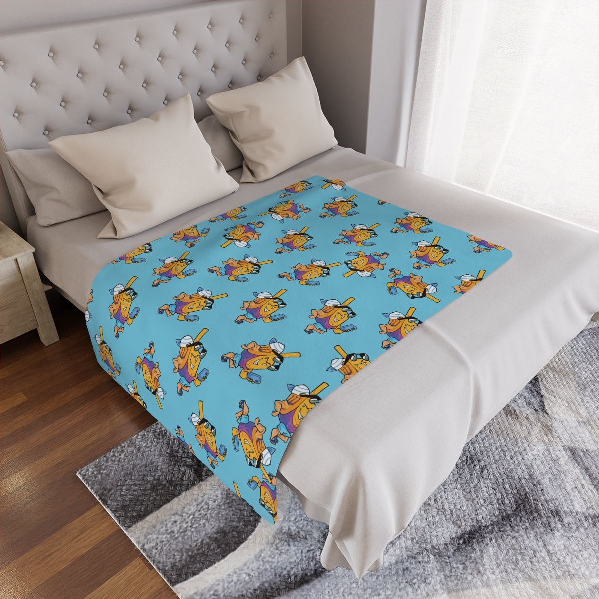 Hanukkah Dreidel Blanket