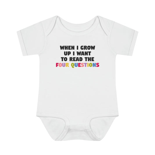 The Four Questions Onesie