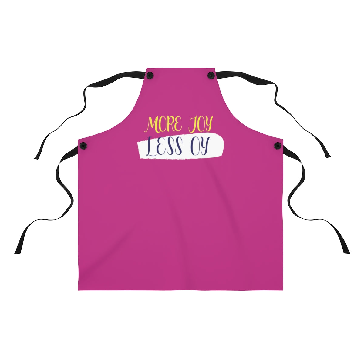 More Joy Less Oy Pink Apron