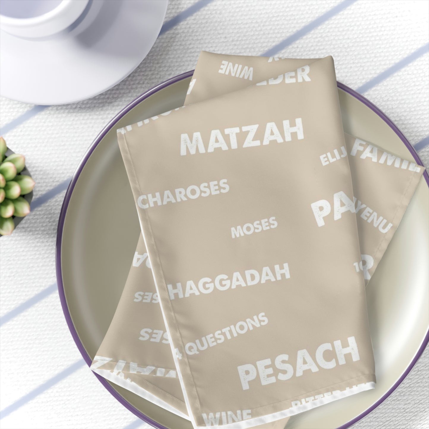 Seder Napkins - 4 Piece Set