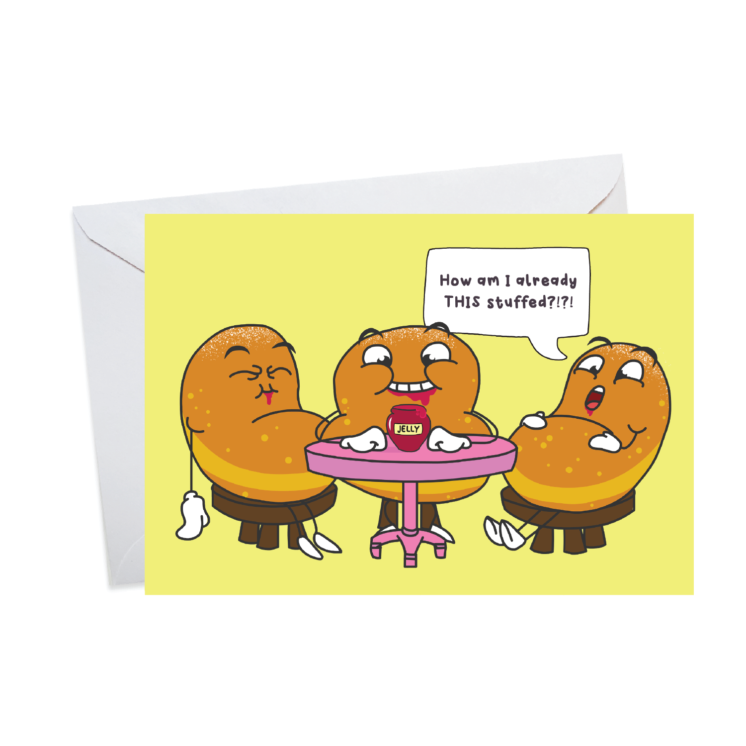 Jelly Donut Hanukkah Comic - Menschions Funny Hanukkah Card