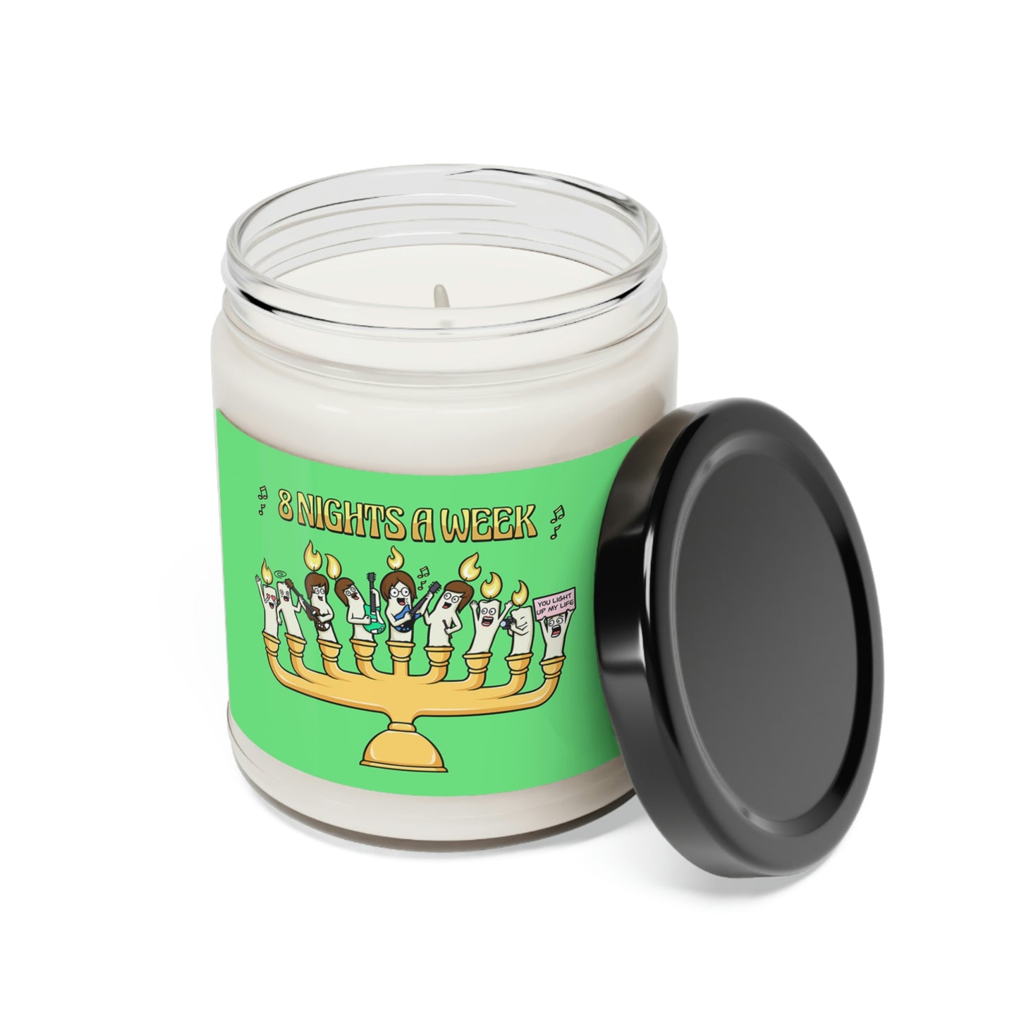 8 Nights A Week Hanukkah Soy Candle, 9oz