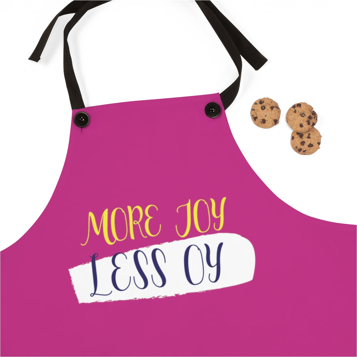 More Joy Less Oy Pink Apron