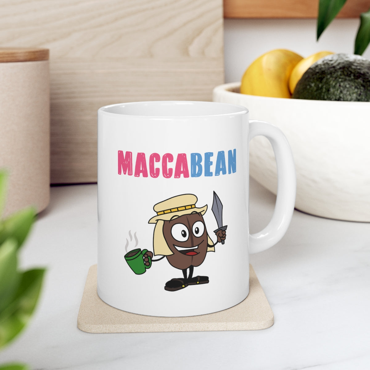 MaccaBean Hanukkah Mug
