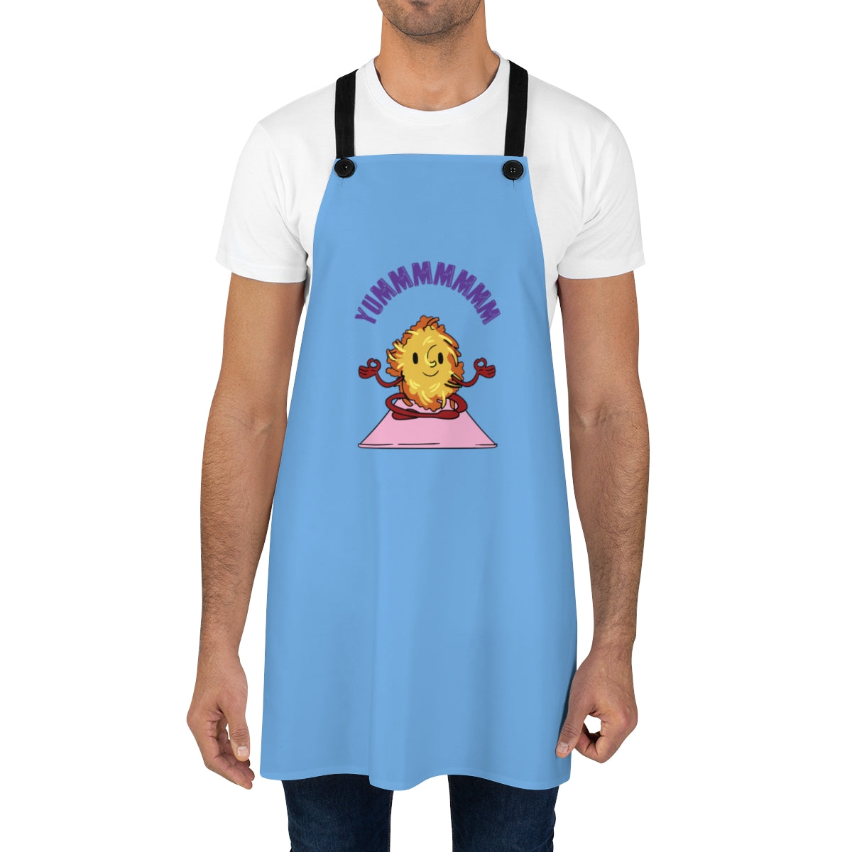 Funny Hanukkah Apron - Latke on a Yoga Mat | Menschions