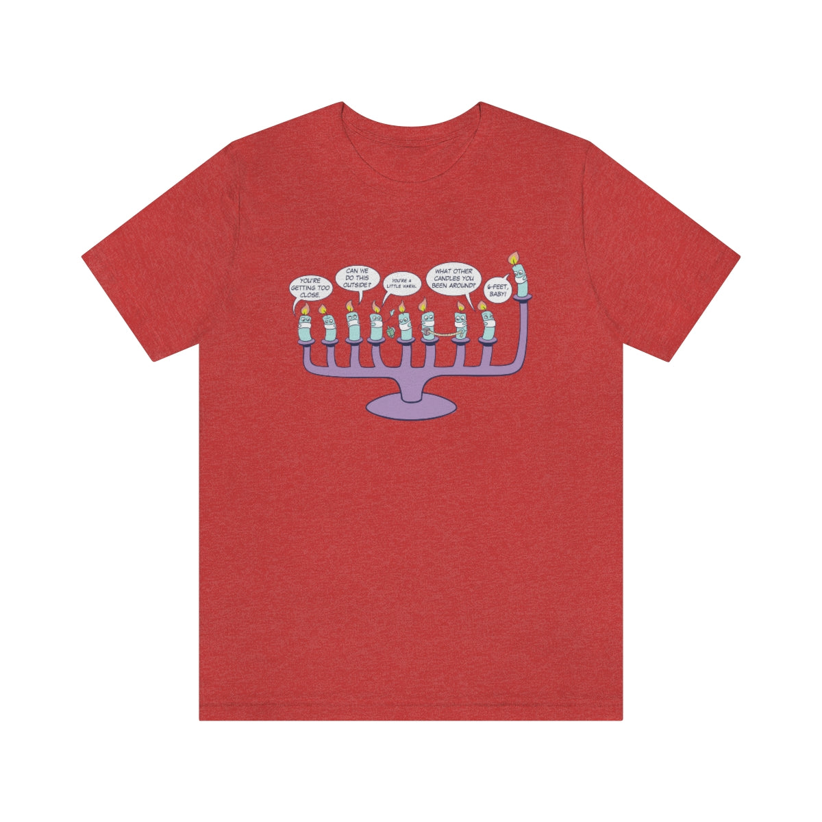 Masked Menorah Adult T-Shirt
