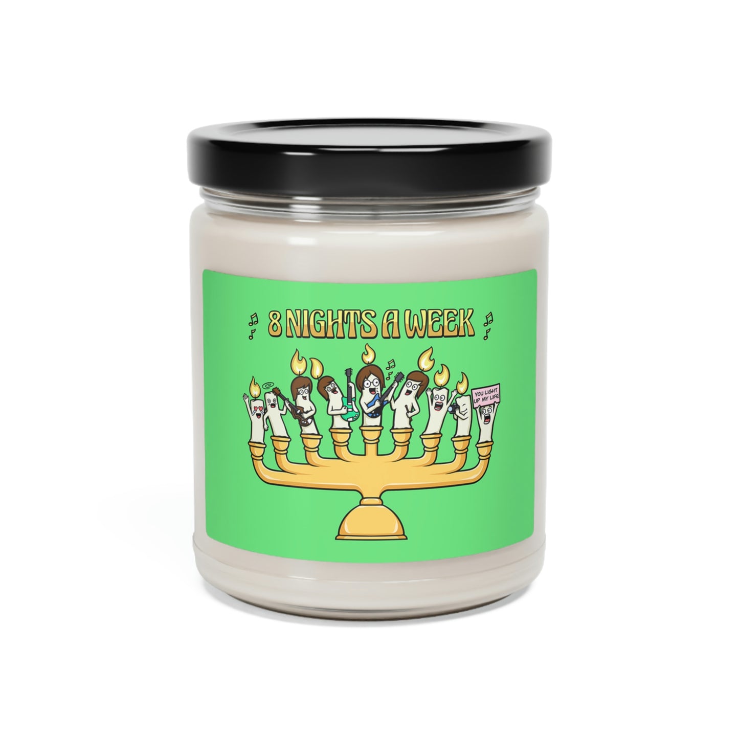 8 Nights A Week Hanukkah Soy Candle, 9oz