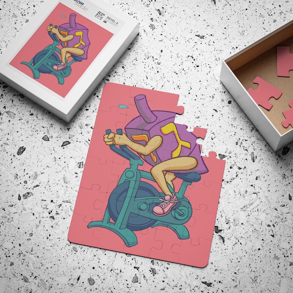 Dreidel Spinning 30-Piece Puzzle