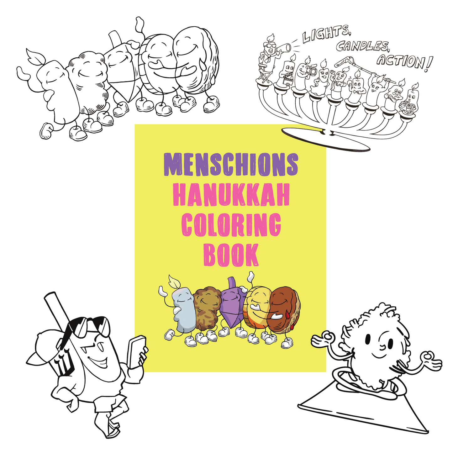 Downloadable Hanukkah Coloring Book