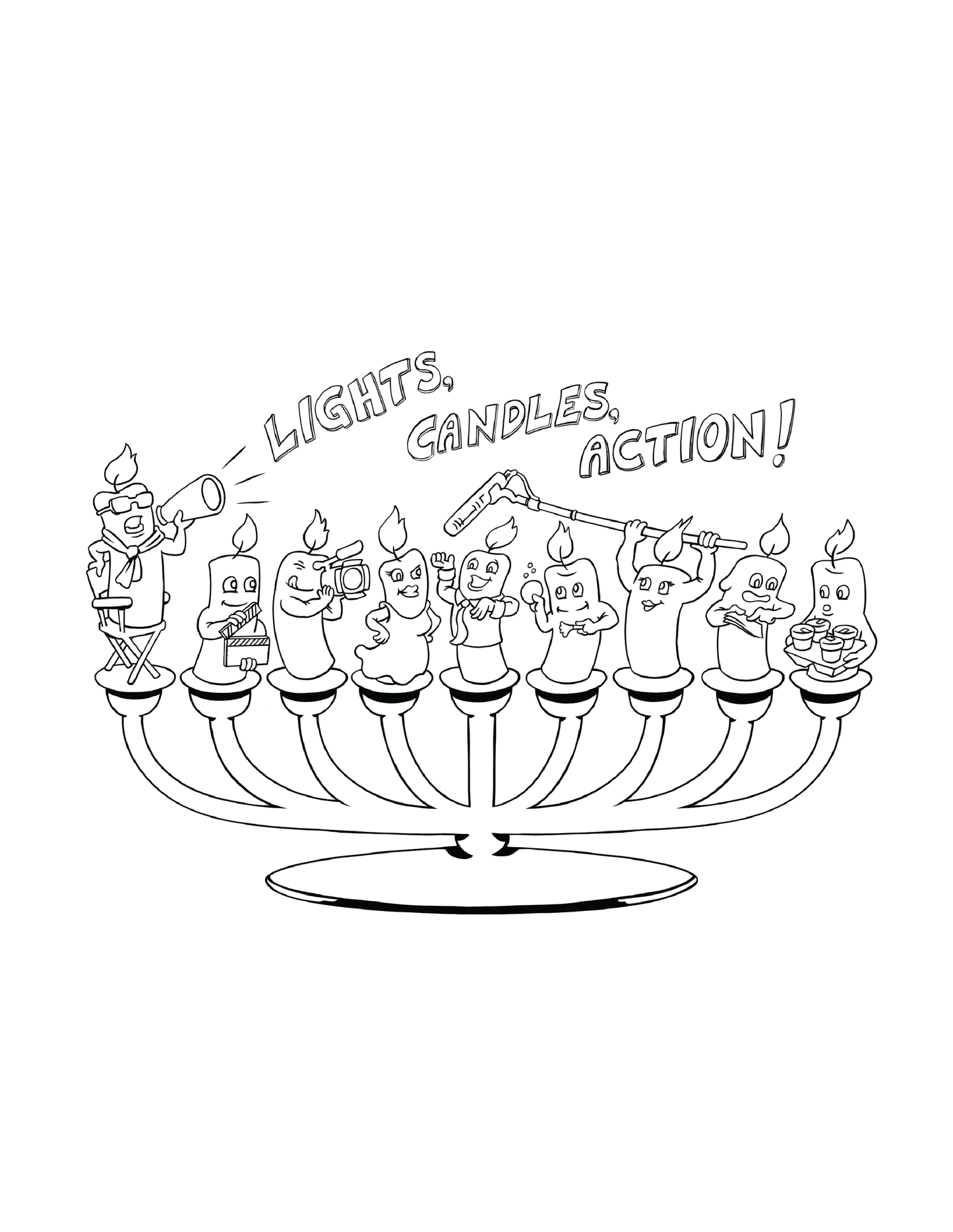 Downloadable Hanukkah Coloring Book