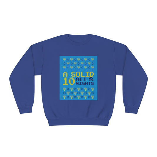 Solid 10 Hanukkah Sweatshirt