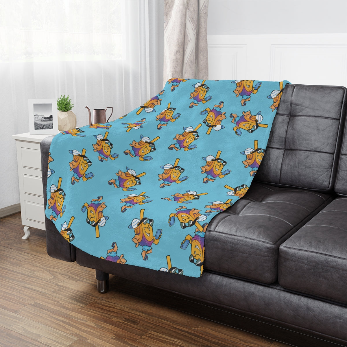 Hanukkah Dreidel Blanket