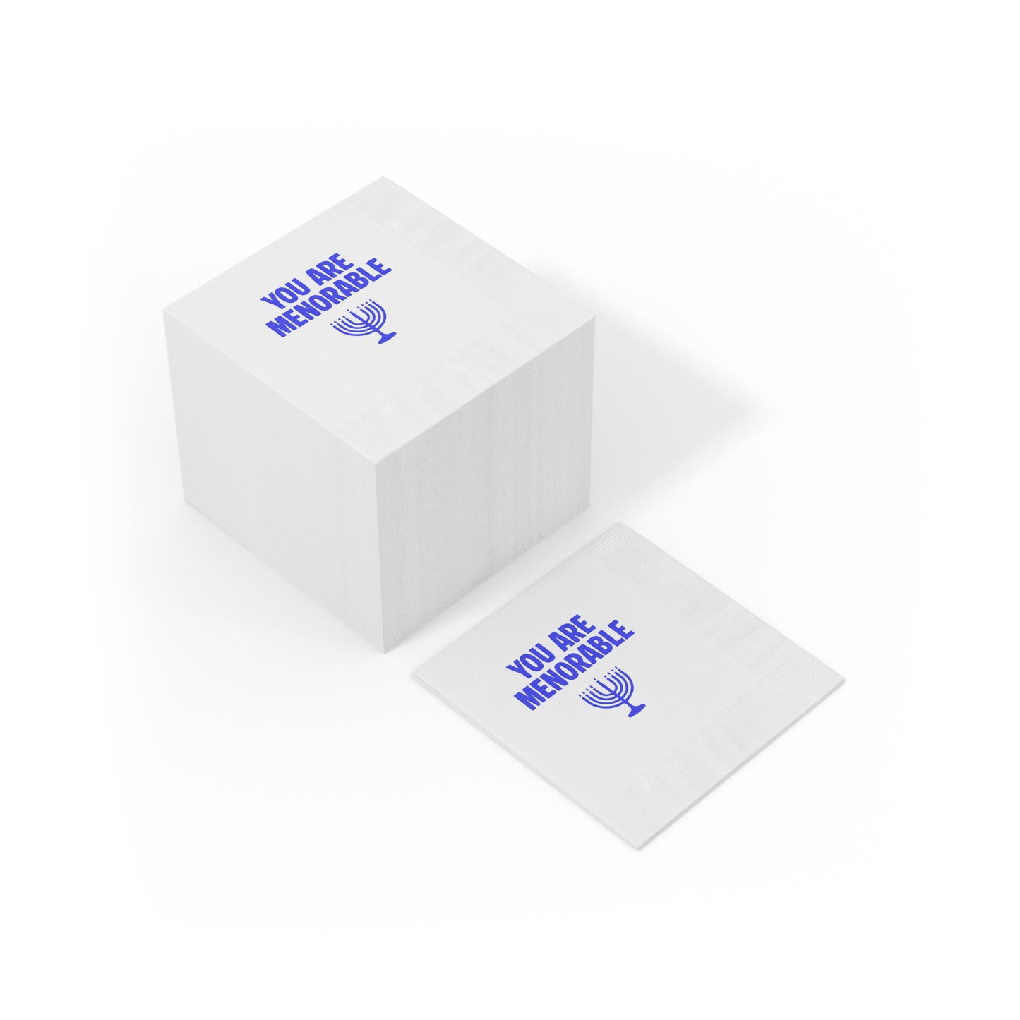 "You Are Menorable" Hanukkah Napkins