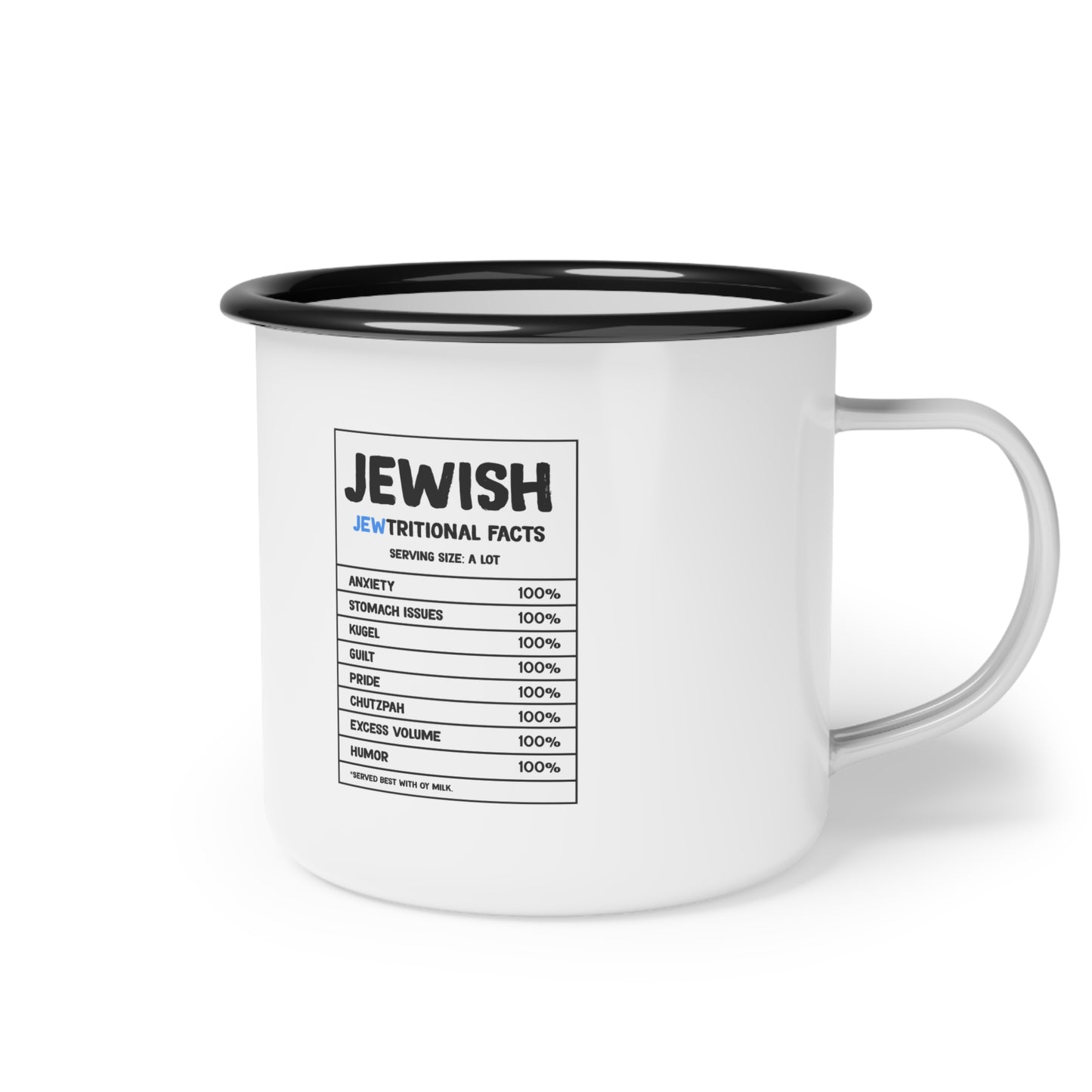 Cup O' Jew Enamel Cup