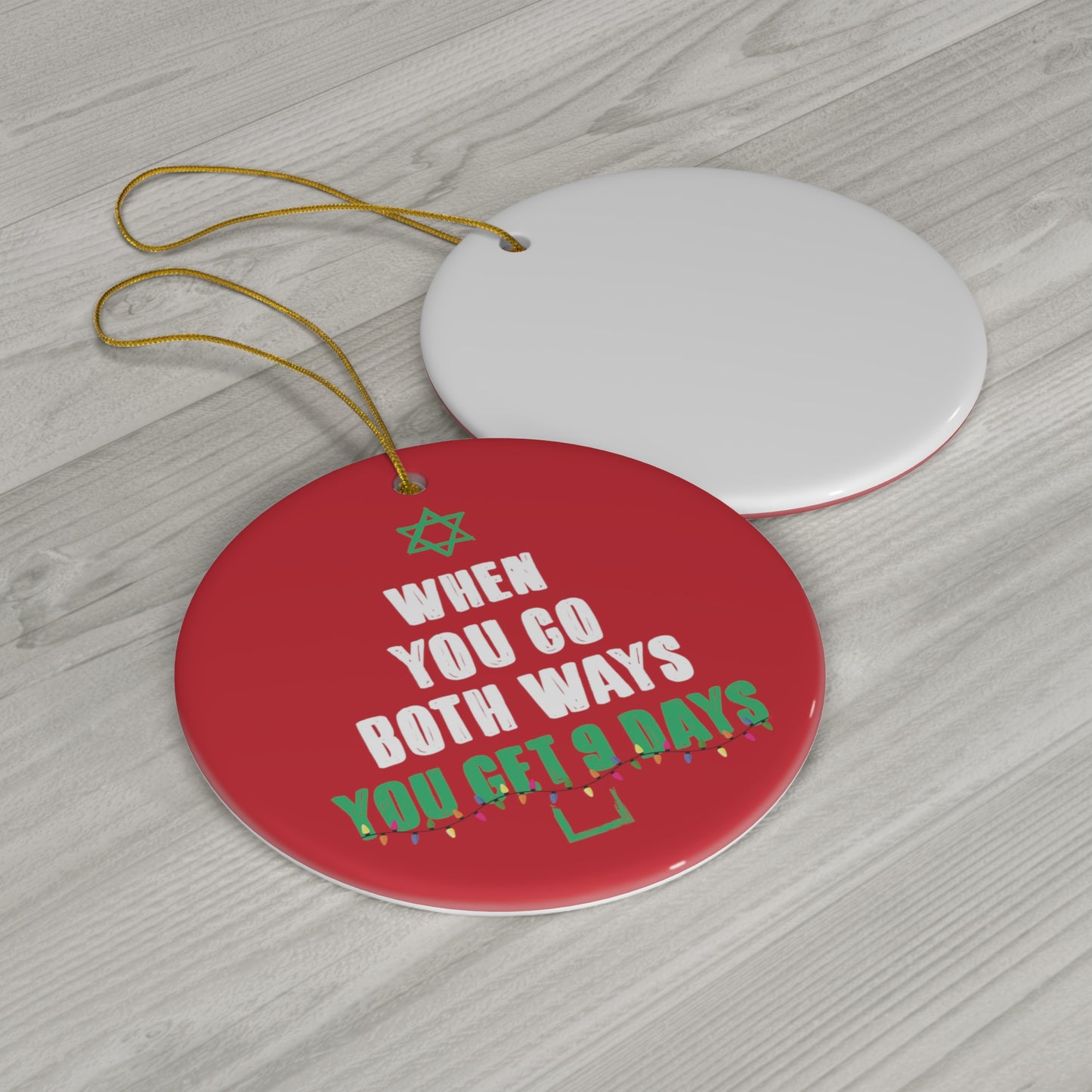 Both Ways Christmas Ornament