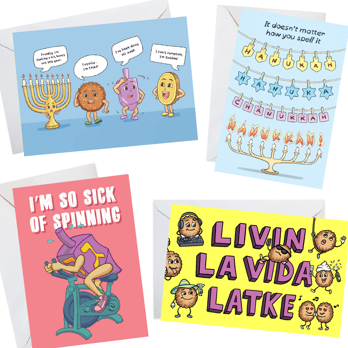 Hanukkah Variety Pack - 4 Card Gift Set