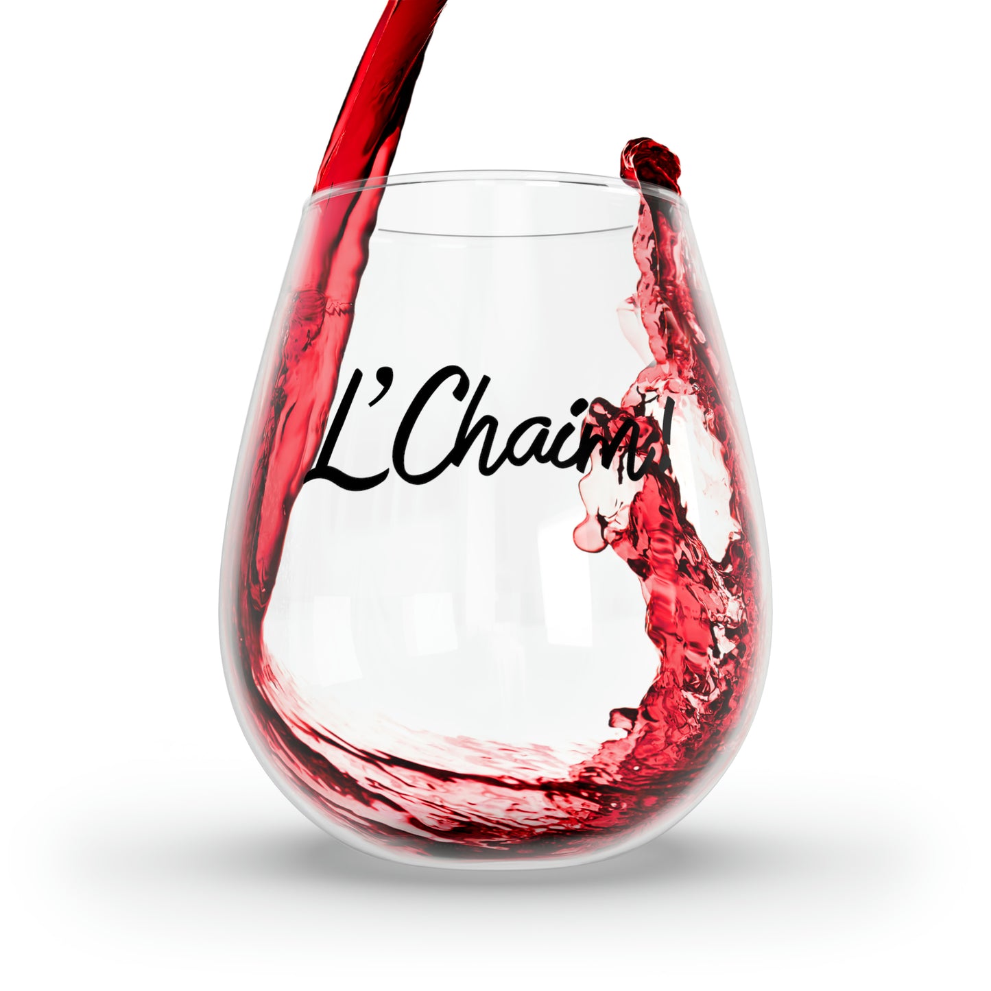 L'Chaim Wine Glass