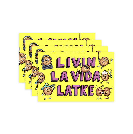 Livin La Vida Latke - 4 Card Gift Set