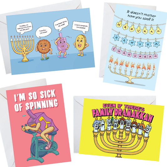 Hanukkah Variety Pack - 4 Card Gift Set
