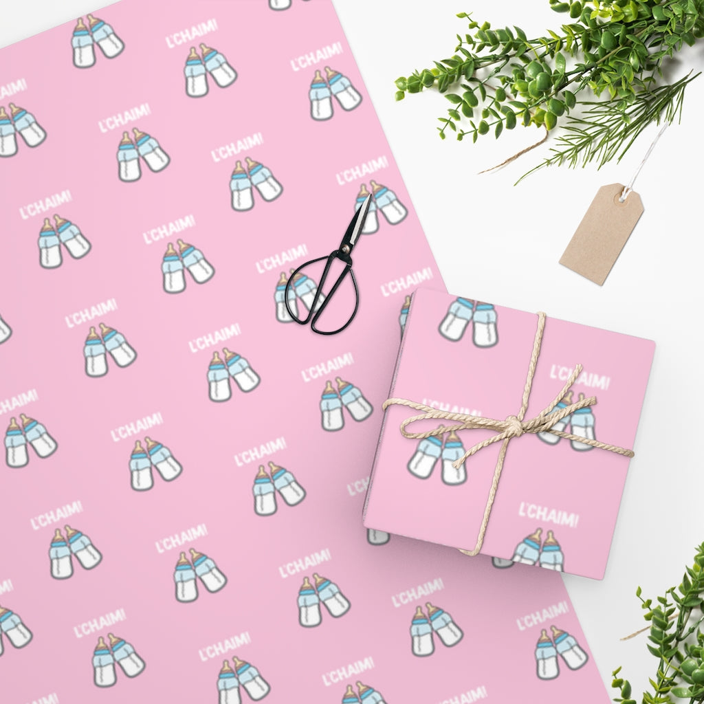 Pink Baby Wrapping Paper