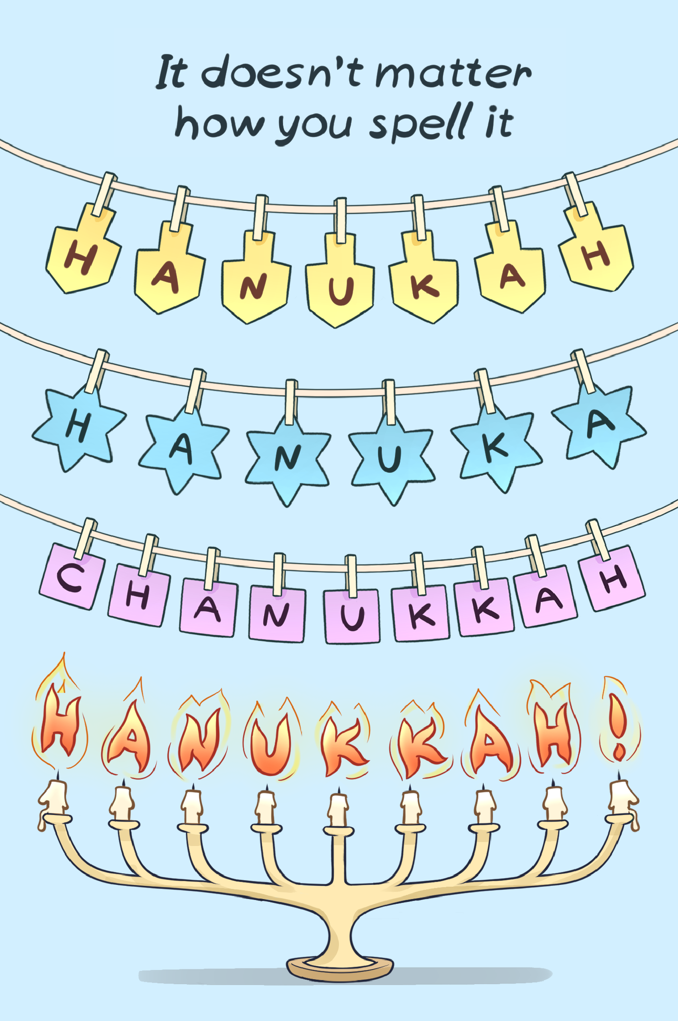 Menschions Funny Hanukkah Card