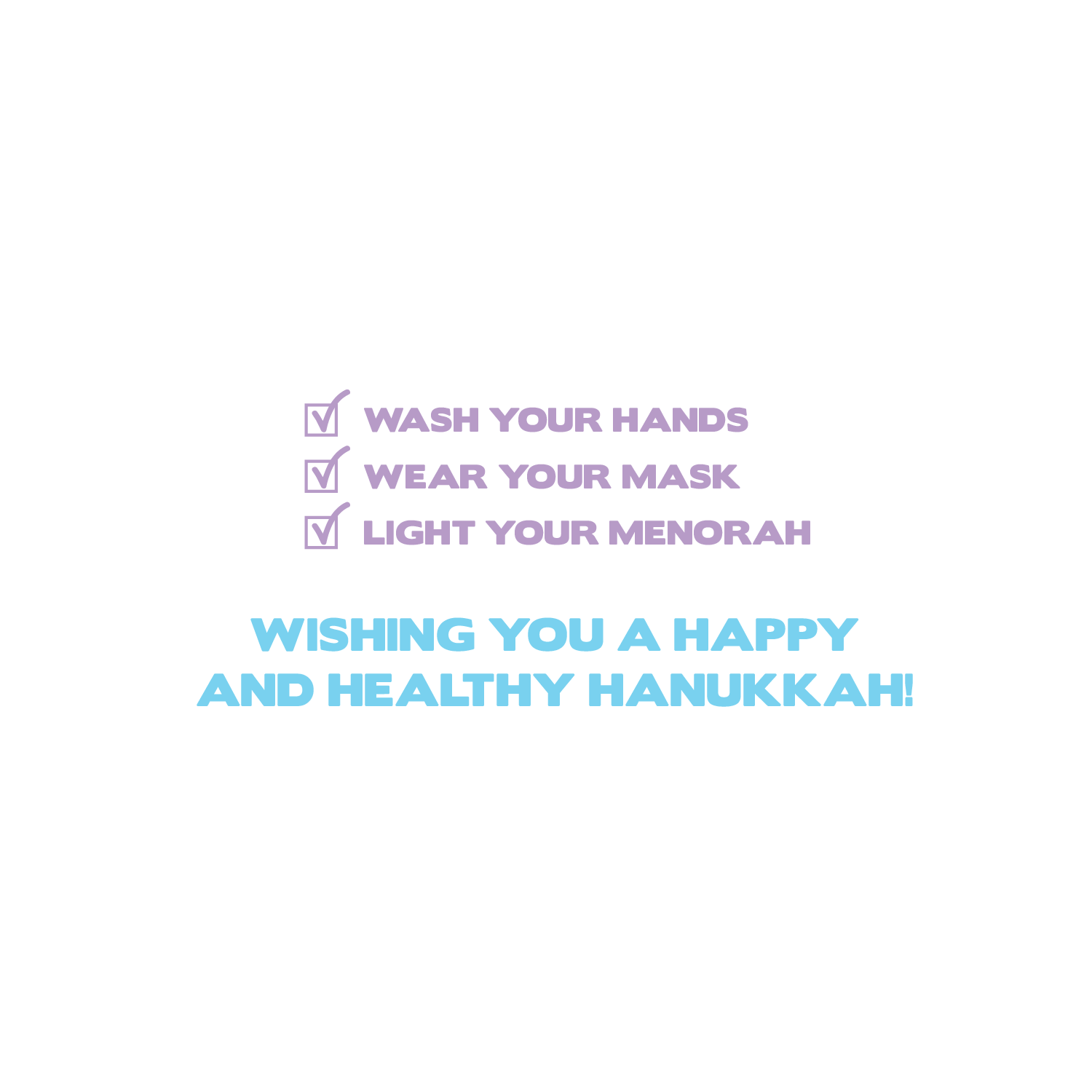 Masked Menorah -  Funny Hanukkah Card by Menschions