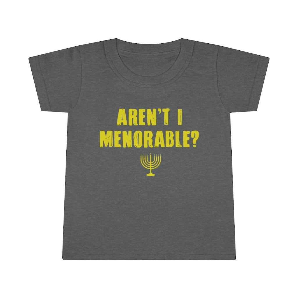 Menorable Toddler Shirt | Menschions Funny Hanukkah Gifts