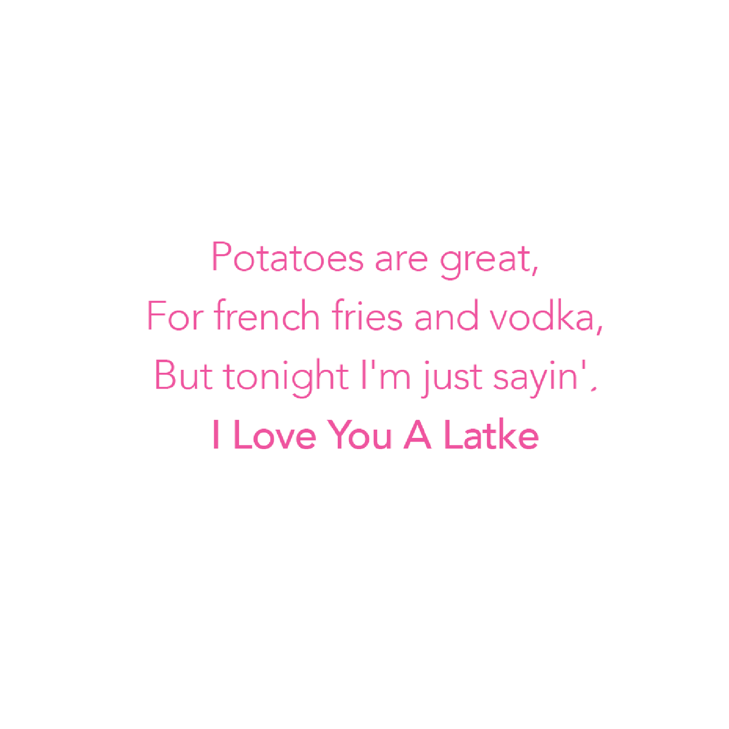 Love You A Latke