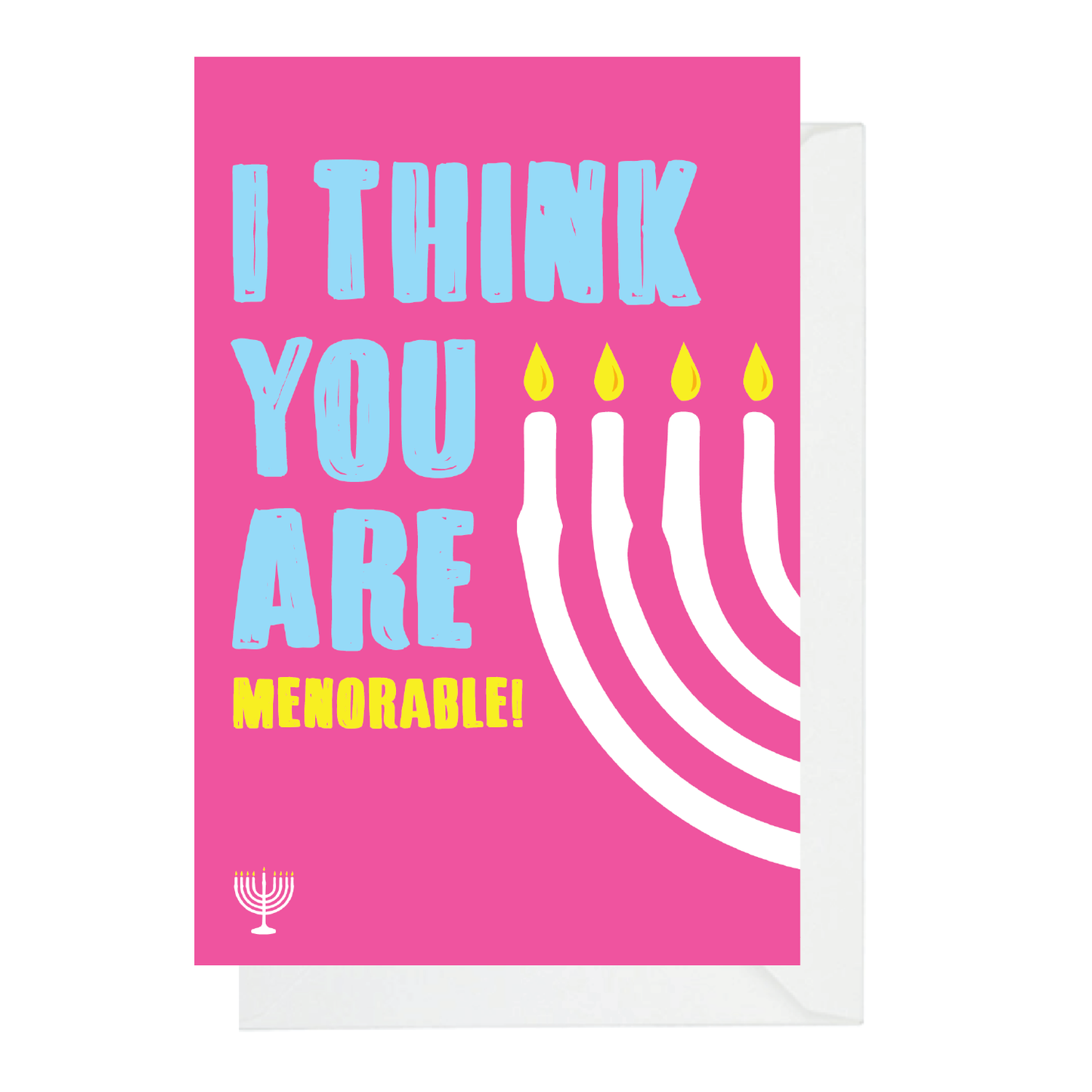 Menorable Hanukkah Card - Menschions Funny Jewish Cards