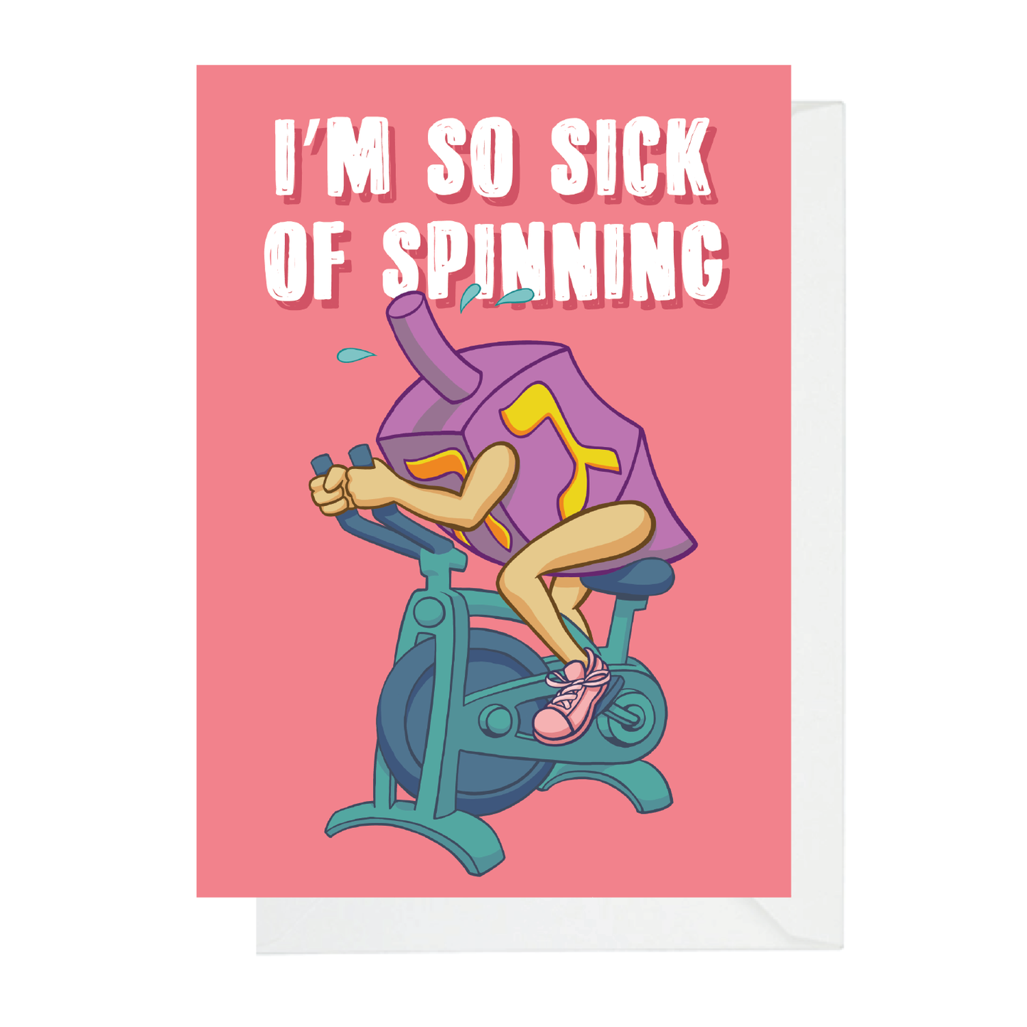 I'm so sick of spinning - Funny Hanukkah card from Menschions